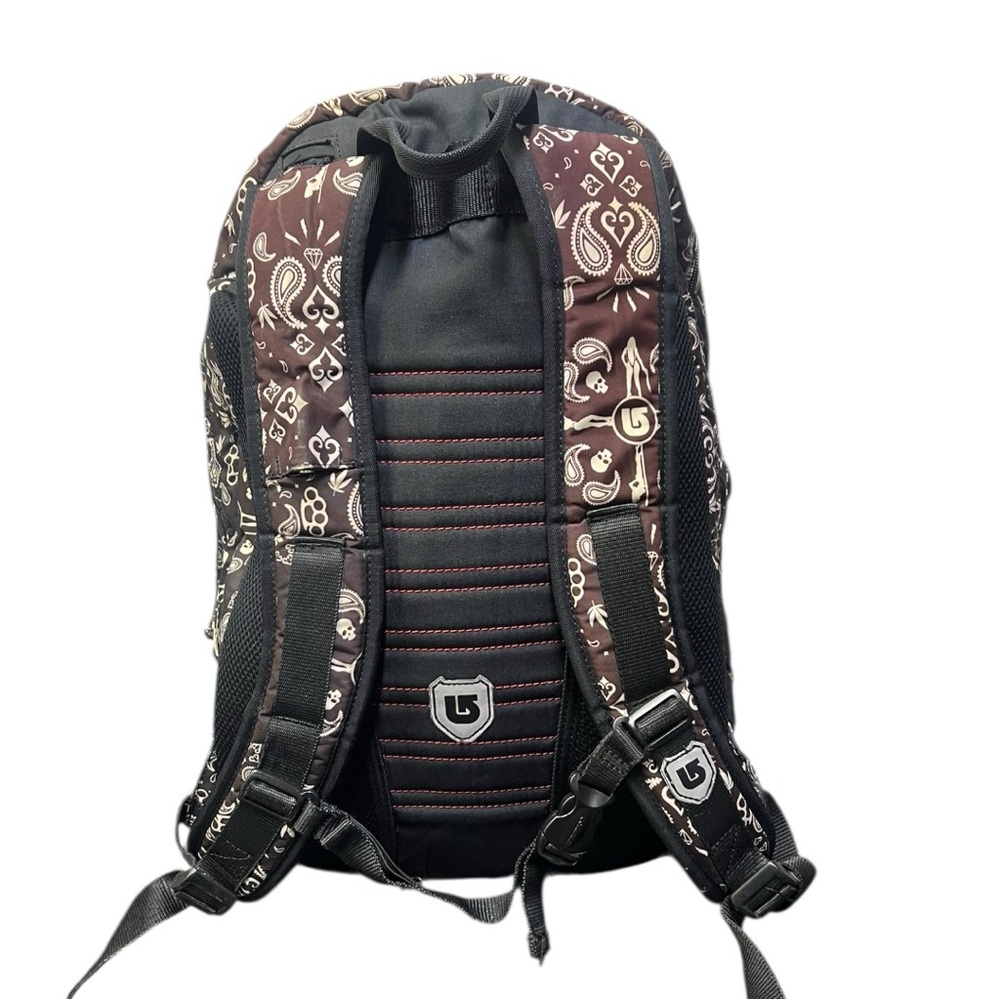 🎒 Burton Paisley Bandana Print Backpack | Brown Multi - Picture 5 of 7